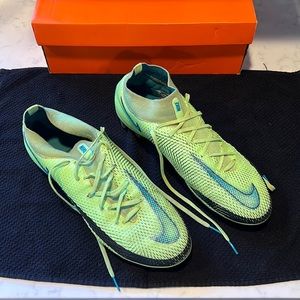 Nike Phantom GT Elite DF FG 'Lime Glow' cleats, 2021?  Size 10.5.